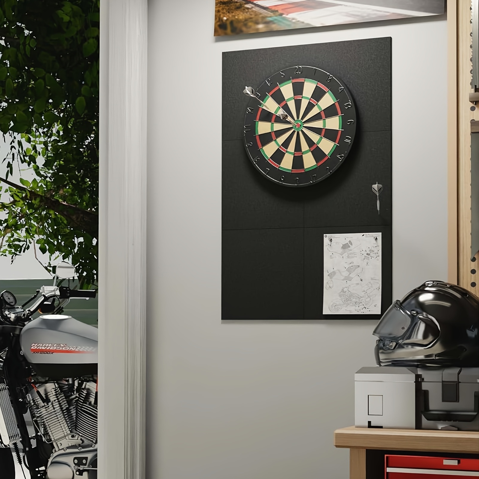 Felt Dart Target Wall Protector Backboard